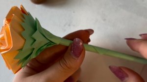 Инструкция по созданию цветка оригами (бархатцы)