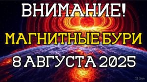 МАГНИТНЫЕ БУРИ 8 августа 2025 — G2 Удар, КРАСНЫЙ УРОВЕНЬ! Что будет? Как защититься?