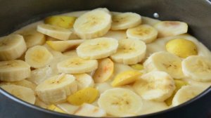 Бананово-грушевый пирог