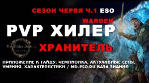 Приложение к гайду: PvP Хилер Хранитель мультикласс ESO Сезон червя ч.1 2025