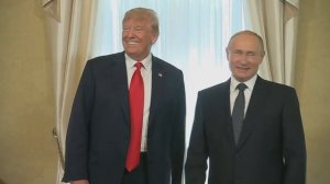 Кадры встреч Путина и Трампа