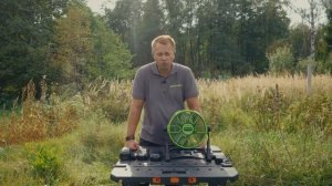 Тест аккумуляторного вентилятора Greenworks G24FAN, 24V (арт 3503407)