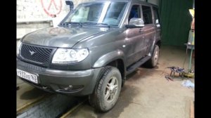 Пластиковые пороги от УАЗ Патриот 2015г на Патриот 2014 года