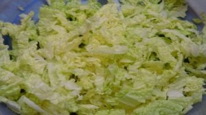 Грибной салат с пекинской капустой