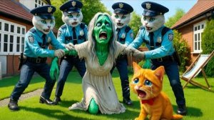 😱 ОМГ! Зомби-Бабушка врывается в дом котёнка 🧟 Но полиция всё видела