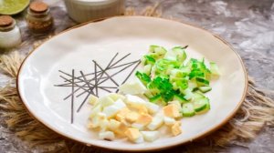 Грибной салат с сыром