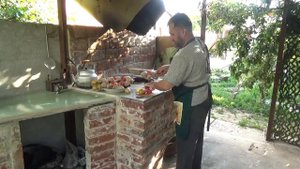 Перепела в тандыре "из трех столетий"