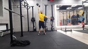 Жимовой швунг 1 гантели