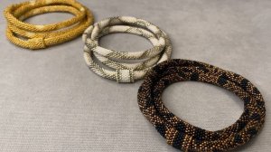 Тонкий жгут из Японского бисера