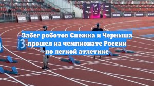 Забег роботов Снежка и Черныша прошел на чемпионате России по легкой атлетике