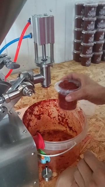 поршневой дозатор для розлива аджики/ соусов/ пасты и т.д. смотреть онлайн