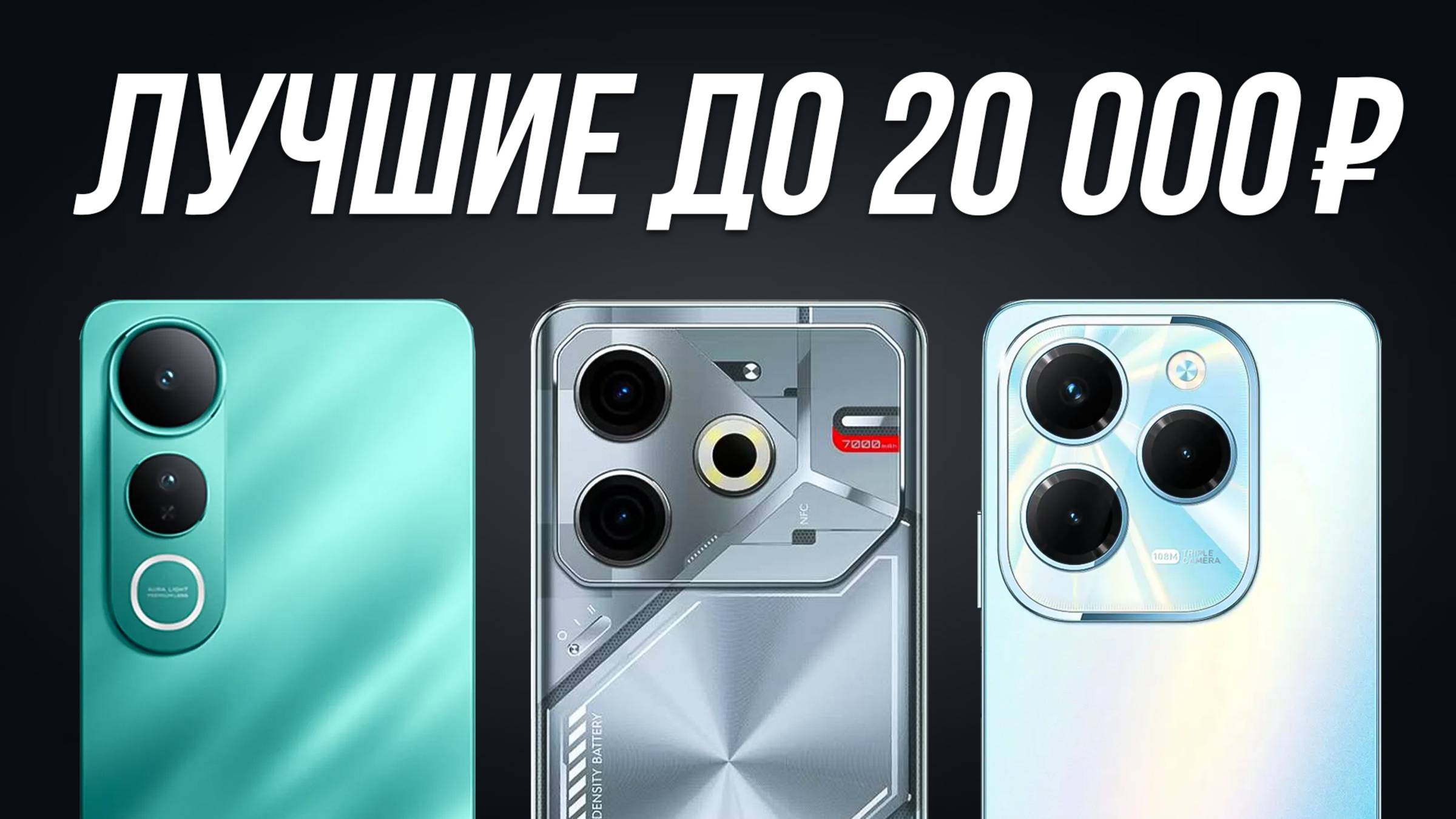 7 Лучших смартфонов до 20000 рублей в 2025 году