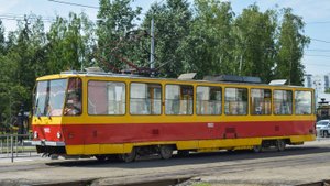 Трамвай Tatra T6B5SU-1002. Покатушки по Барнаулу.
