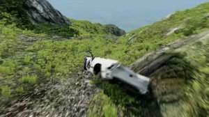 Пикап по горам в BeamNG drive