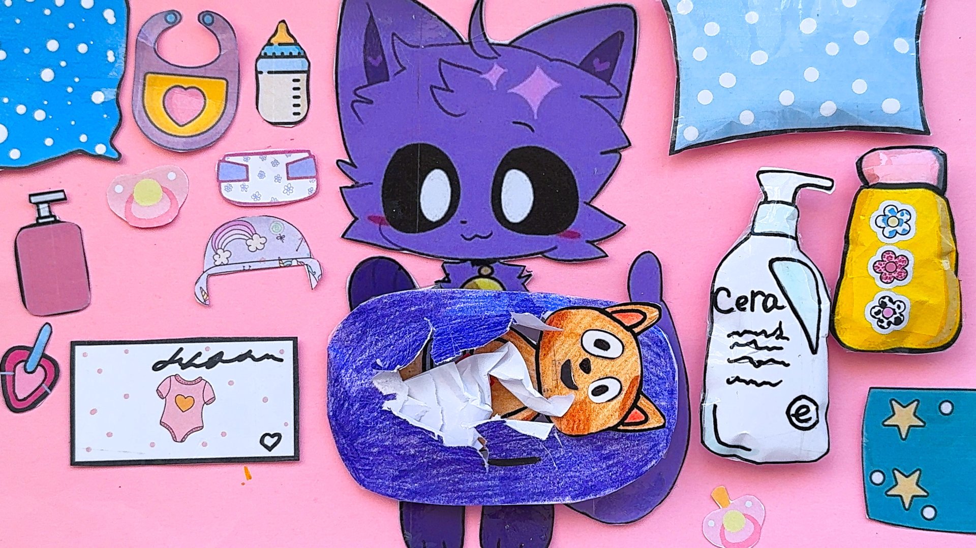 Catnap беременна / бумажные процедуры / Асмр видео смотреть онлайн