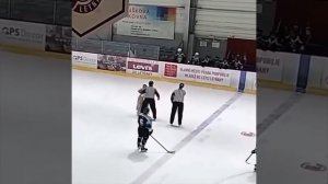 На турнире в Чехии мама хоккеиста вышла на лёд во время матча, чтобы защитить сына 🤯