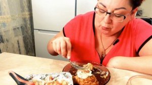 Заглянула в Морозилку,а там Ленивы голубцы👌/Мукбанг