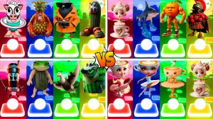 МЕГАМИКС ЛАВАКА САТУРНА САТУРНИТА 🆚 БАЛЕРИНА КАПУЧИНО 🆚 ДРУГИЕ БРЕЙНРОТ МЕМЫ | Tiles Hop №117-120