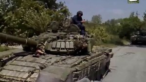 Бронетанковый батальон армии Грузии в Цхинвальском районе 8 августа 2008 года.