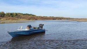 Болотоход по открытой воде