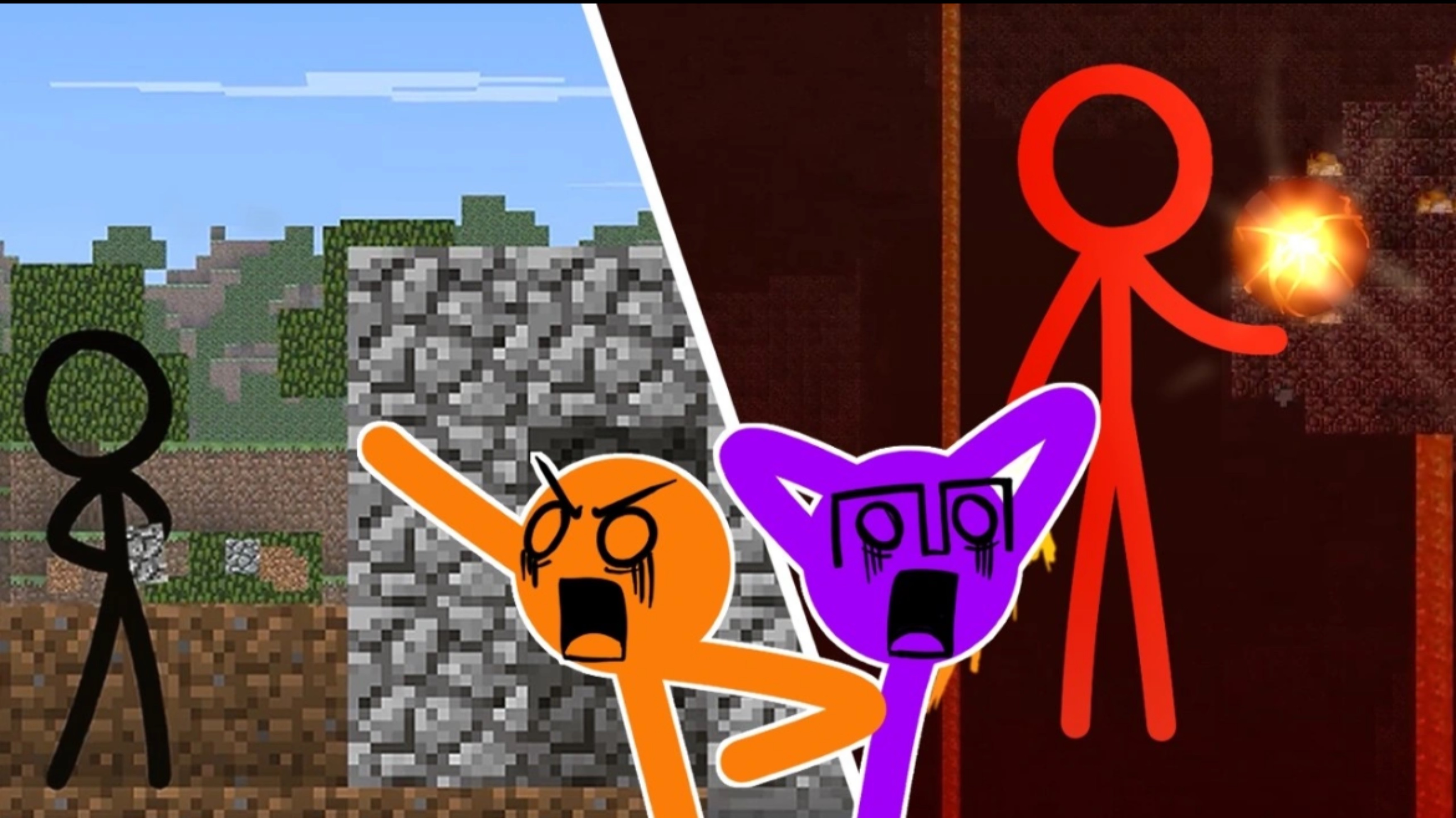 Анимация против бета-версии Minecraft смотреть онлайн