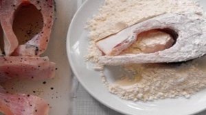 Жареная красная рыба