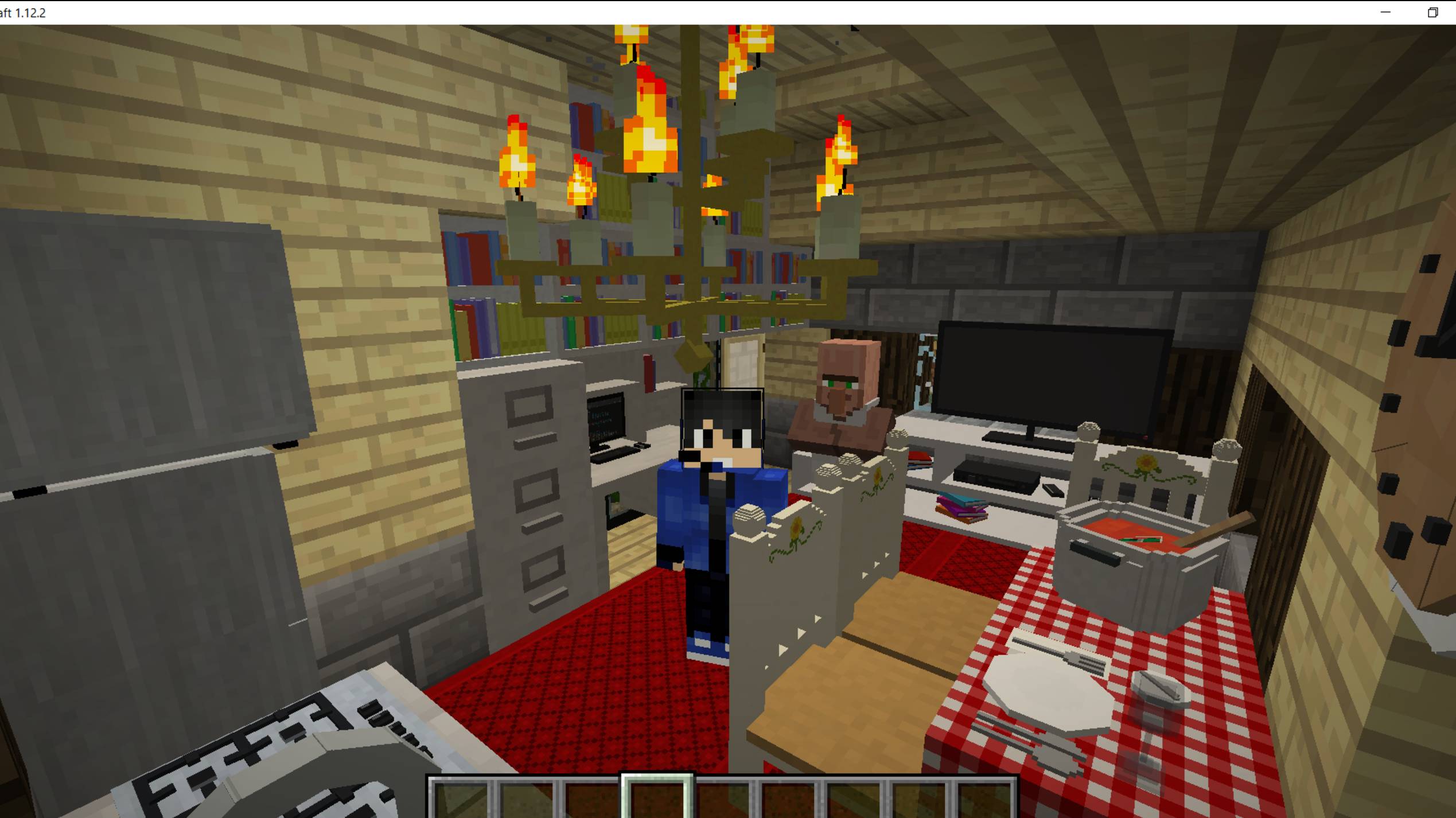 Я СДЕЛАЛ РЕМОНТ ЖИТЕЛЮ В МАЙНКРАФТ|Васян minecraft