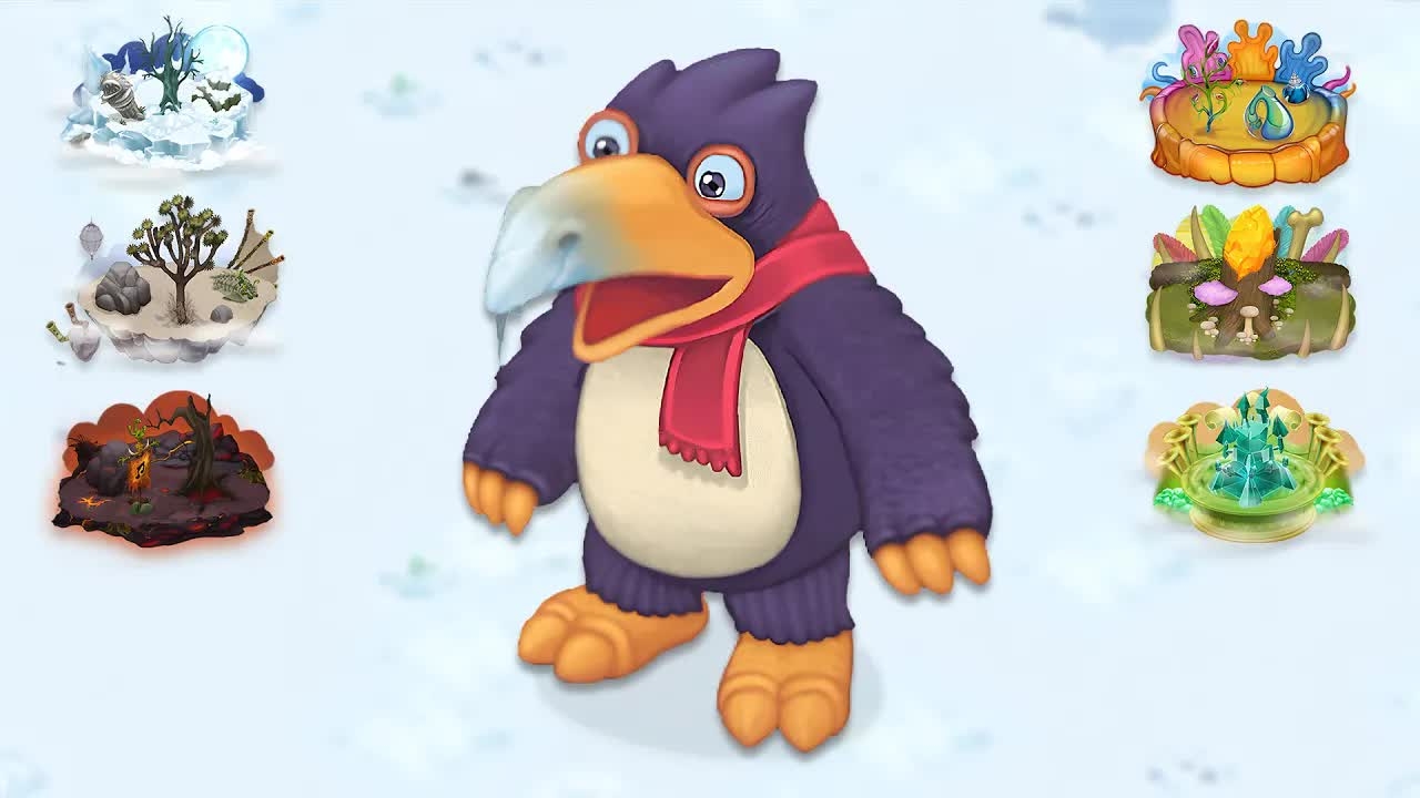 Пингван - Все Песни и Анимации Монстра (My Singing Monsters, Мои Поющие Монстры, Msm, Мсм)