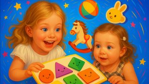 "Танцующие сестрёнки и волшебные пазлы с фигурками!"