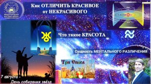 КАК ОТЛИЧИТЬ КРАСИВОЕ от НЕКРАСИВОГО. Что такое КРАСОТА. Сущность ментального РАЗЛИЧЕНИЯ
