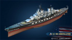 Мир кораблей. Constellation. 138 920 урона. Тирпиц живи :)