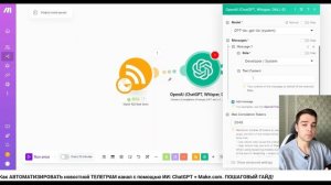 Как АВТОМАТИЗИРОВАТЬ новостной ТЕЛЕГРАМ канал с помощью ИИ: ChatGPT + Make.com. ПОШАГОВЫЙ ГАЙД!