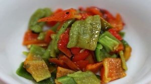 Жареная говядина с овощами