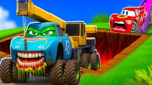 🔥⭐🤖ОГРОМНЫЙ ПОГРУЗОЧНЫЙ КРАН И МОЛНИЯ МАКВИН В ПОИСКАХ ПРИКЛЮЧЕНИЙ 🔥⭐🤖МУЛЬТФИЛЬМЫ ДЛЯ ДЕТЕЙ