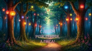 С днем рождения! Алиса, Поздравляю !