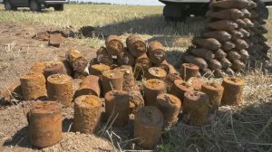 Уничтожение самой крупной партии взрывоопасных предметов в 2025 году воронежскими спасателями