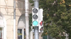 Новые светофоры появились в старой части Красногорки. Панорама 08.08.25