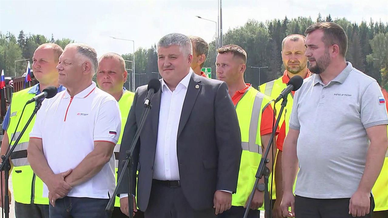 В Тверской области запустили движение по новой развязке трассы М-11 "Нева"