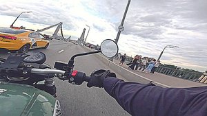 На мотоцикле GAOKIN GK1200 по Москве