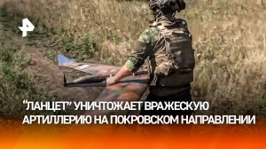 Вражеская артиллерия стала добычей: "Ланцеты" и ИИ уничтожают ВСУ на покровском направлении