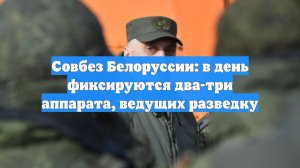 Совбез Белоруссии: в день фиксируются два-три аппарата, ведущих разведку