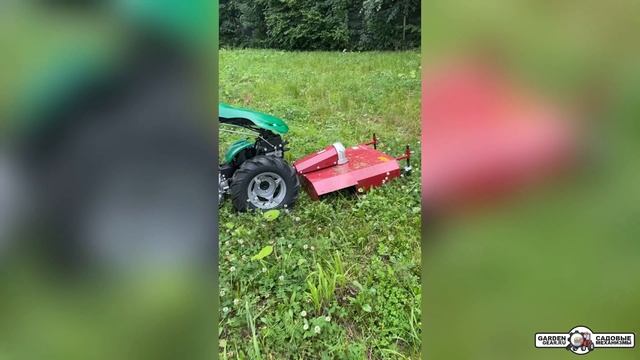 Косилка Caiman Терминатор 2 КМ-0,5 для мотоблоков с ВОМ BCS/Caiman Atletico в работе смотреть онлайн