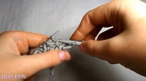 Вязание спицами.Канадская резинка