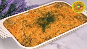 Морковно-ореховый салат с чесночной ноткой 🥕