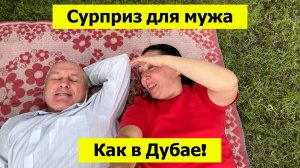 Сюрприз для мужа!  Так мы ещё не отдыхали на даче! Почти Дубай!