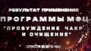 Программы МЭЦ. Результаты после 1 ч. Чакры