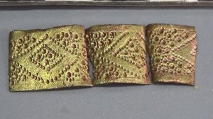 Необычный медный браслет