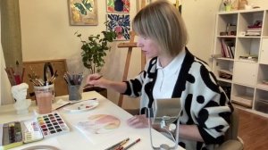 Практическое занятие "Осенний лес" - арт-терапия, техника для младших детей