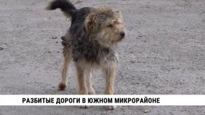 Разбитые дороги в Южном микрорайоне