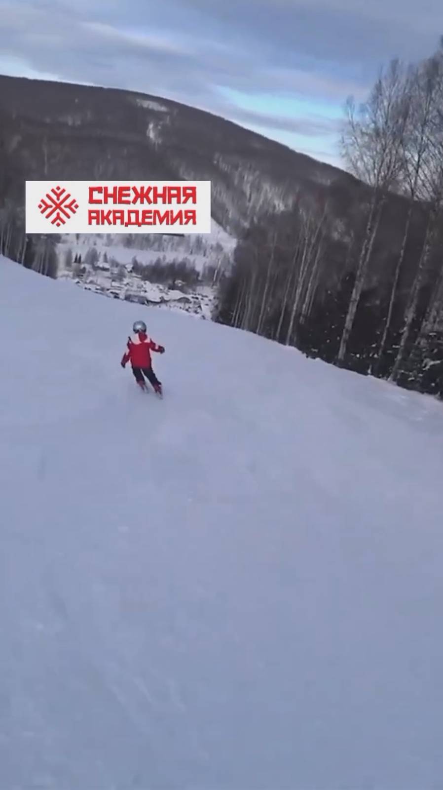 Красная трасса с буграми — испытание для горнолыжников в Губахе
